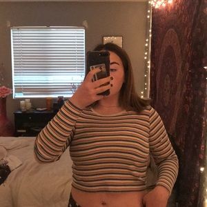 Rainbow brandy melville top